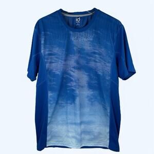 Ideology Blue Men's Size M Graphic Reflective RapiDry Training TShirt Top